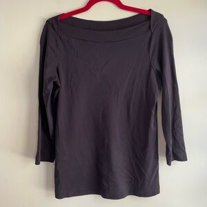 Lands' End 3/4 Sleeve Boatneck Tee